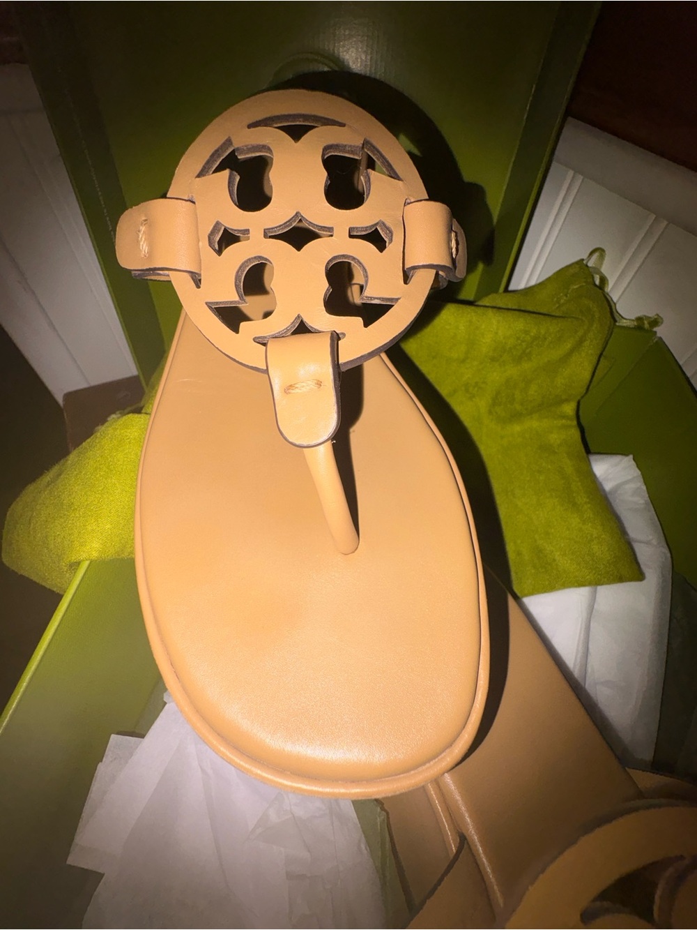Tory Burch Miller Wedge Sandal SZ 8 - NEW! + Box & Dust Bag! - Picture 4 of 13